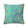 Colorful Lotus Mandala Cushion Cover 40x40cm Velvet Buddhism Flower Throw Pillow Case for Sofa Square Pillowcase Decoration