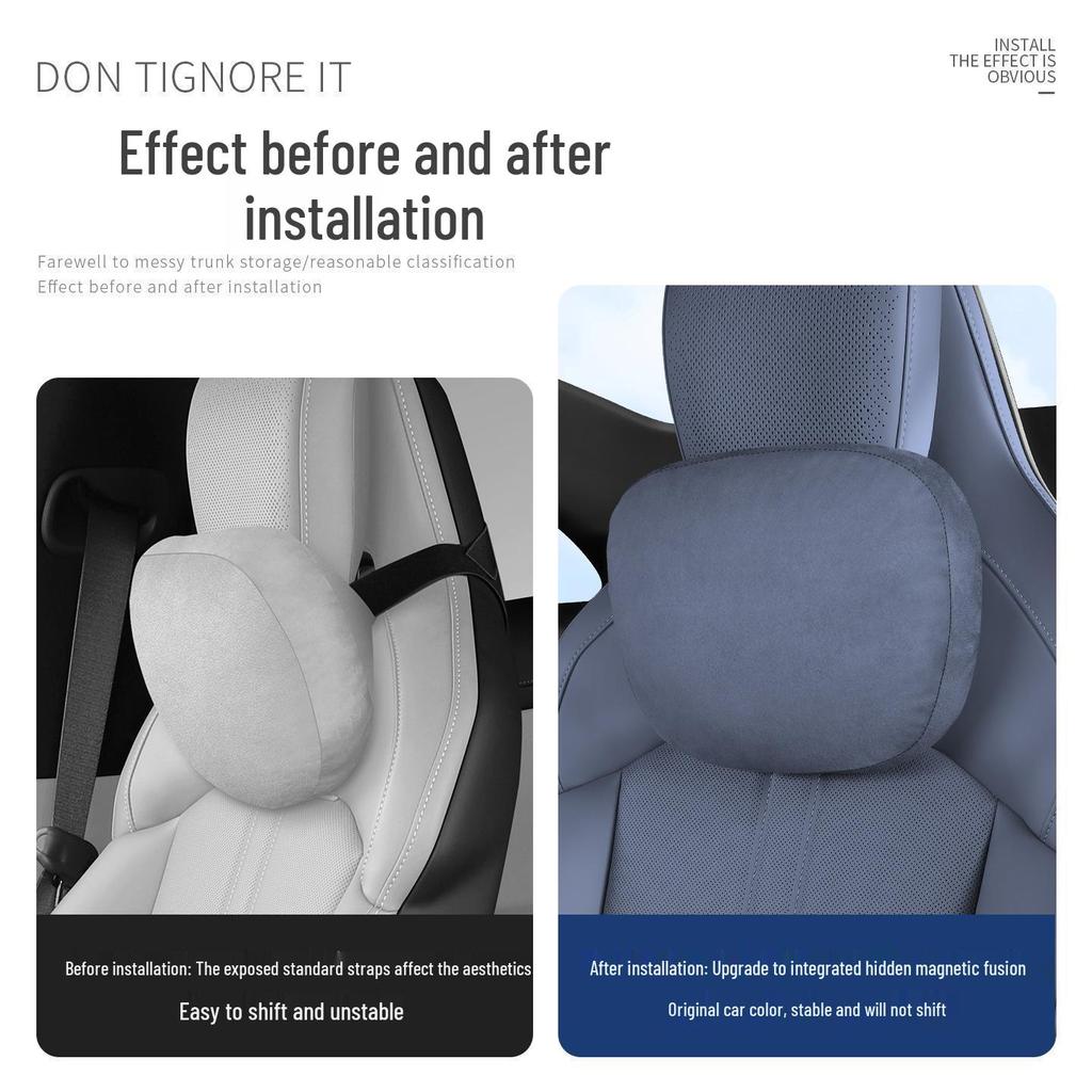 Neck Protection Pillow for Xiaomi YU7/Ultra Car - Magnetic Headrest & Lumbar Support