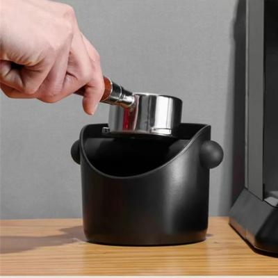 2 Stück Kaffee Abschlagbox Set Kaffeesatz Abfallbehälter für Thekenaufbewahrung Kaffeesatz Abnehmbare Abschlagstange Espresso Zubehör