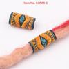 10Pcs/Set Hiphop Fabric Hair Braid Beads Mini Colorful Cloth Dreadlock Beads Clips Cuff   Men/Women