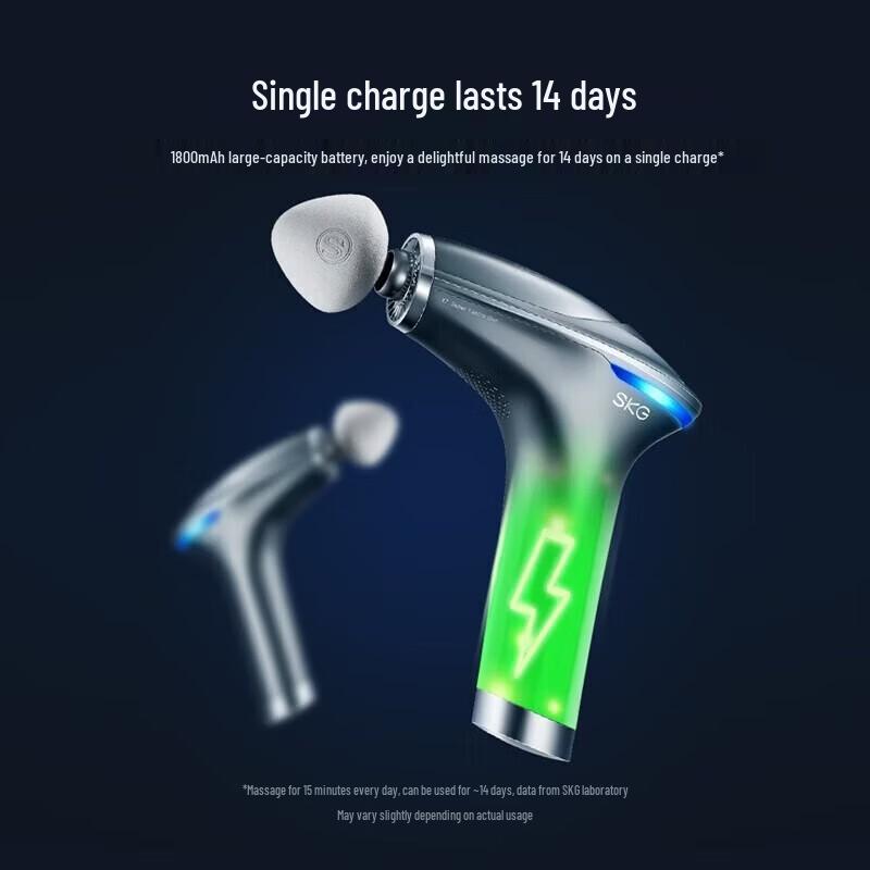 SKG X7 Portable Percussion Massager with Heat CN plug (adapter included)