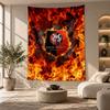 Decorative Tapestry,Stade Rennais FC Printed Wall Art, Lightweight Wall Hanging For Bedroom Background