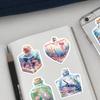 50PCS Underwater World In a Jar Stickers DIY Phone Guitar Laptop Notebook Suitcase Cup Waterproof Decals Sticker