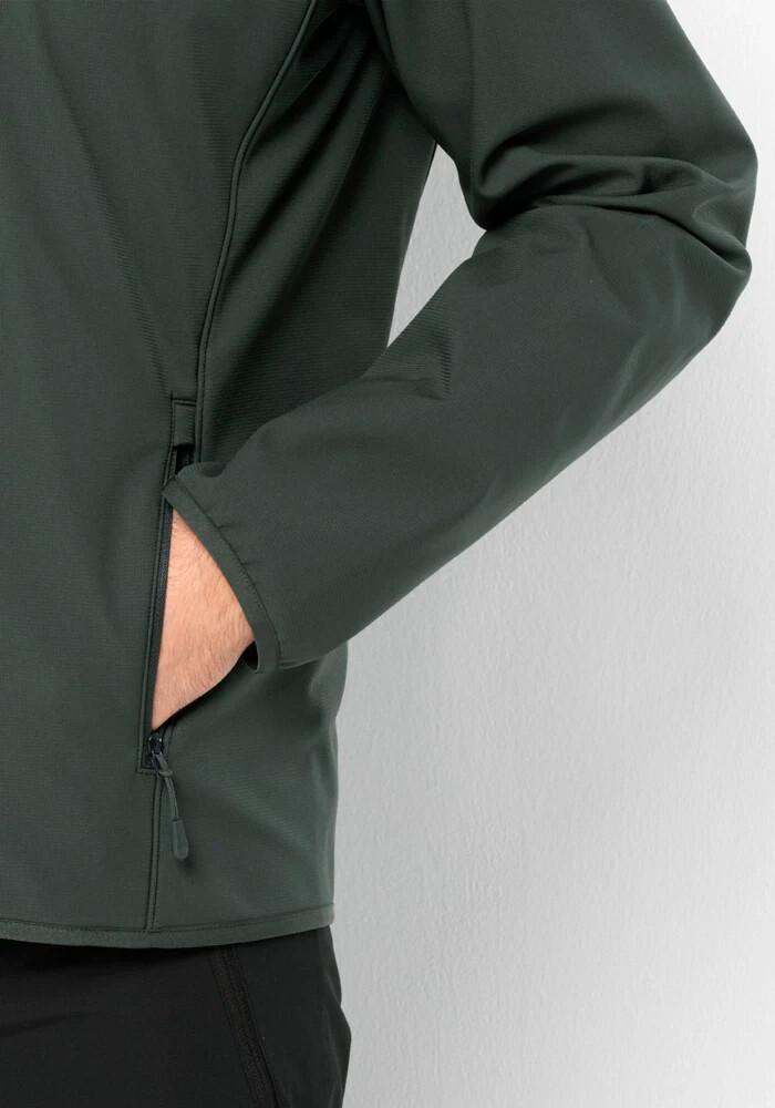 Куртка Jack Wolfskin Bornberg Hoody M черная олива