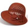 Sommer-Sonnenschutzhut Französischer Stil Gerollter Rand Sonnenschutzhut Outdoor Fischerhut Koreanische Mode Blumenhut für Damen