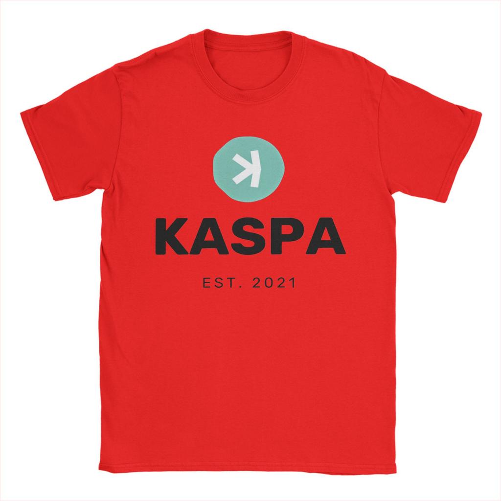 Kaspa Crypto Millionaire Loading Pure Cotton T-Shirt For Man Summer  Y2K Retro T-Shirts O-Neck Harajuku Oversized Print Clothes