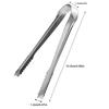 10/1Pcs Stainless Steel Mini Serving Tongs Ice Sugar Clip with Teeth Non-Slip Meat Bread Food Cooking Clips Bar Kitchen Gadget