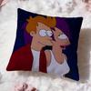 Popular FFuturamaes Cushion Cover Soft Washable Pillow Case Multi-Scene for Couch Bed Travel Office Use