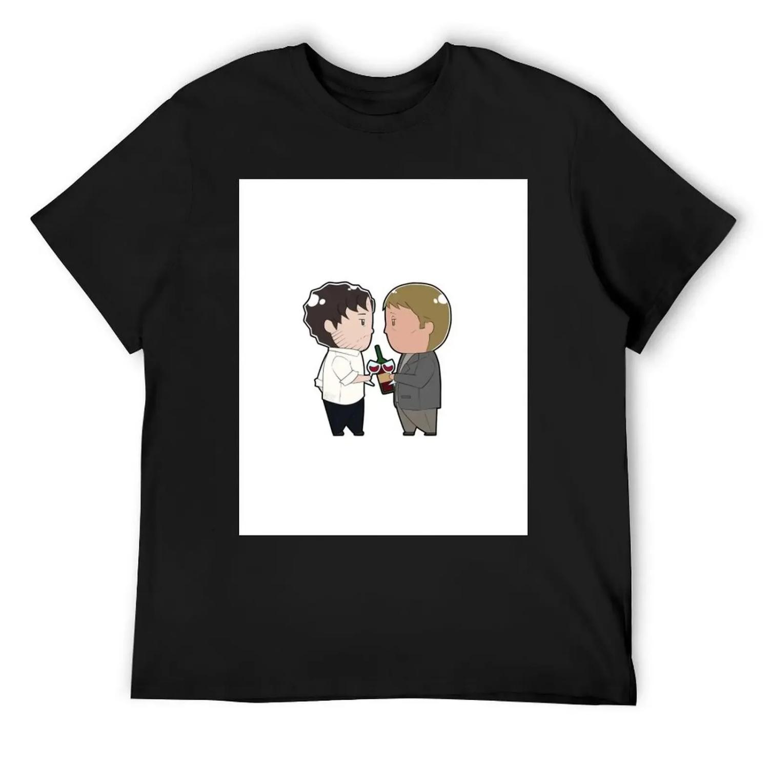

Tiny Hannigram Calm Before the Wrath T-Shirt cotton graphic tees anime clothes Short sleeve tee sweat shirts, men XXXXXL чорний