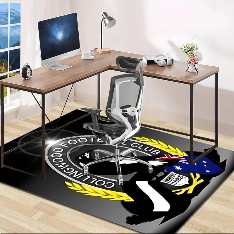 1pc Football Team Design Area Rug - Non-Slip, Soft & Cozy Floor Mat for Living Room, Bedroom, Office - Indoor/Outdoor Decorative Carpet