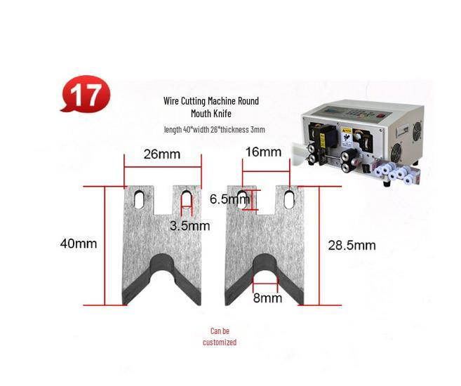 Tungsten Steel Blade for Automatic Wire Cutting and Stripping Machine
