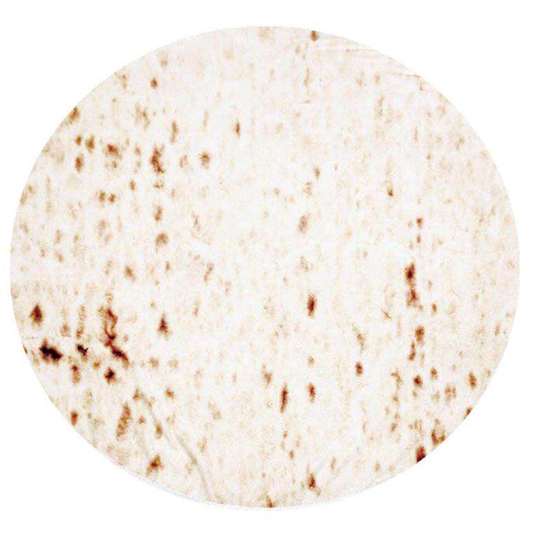 Burrito Round Taco Tortilla Shaped Blanket Soft Floor Wrap Throw Blanket