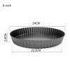 Fluted Pie Tart Pan Mold Baking Removable Bottom Nonstick Quiche Tool Rectangle Bakeware Template Dishes Cake Pans GYH
