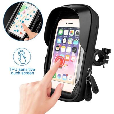 Wodoodporny rowerowy uchwyt na telefon motocyklowy torba na telefon z ekranem dotykowym 6,4 cala uchwyt na kierownicę rowerową do iPhone'a 12Pro Samsung