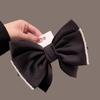 Satin Bow Spring Clip: Elegant Large Hair Accessory for 2023