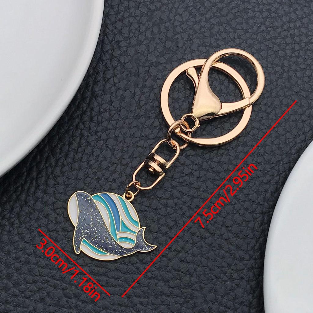 Cartoon Marine Life Black Whale Keychain - European & American Style