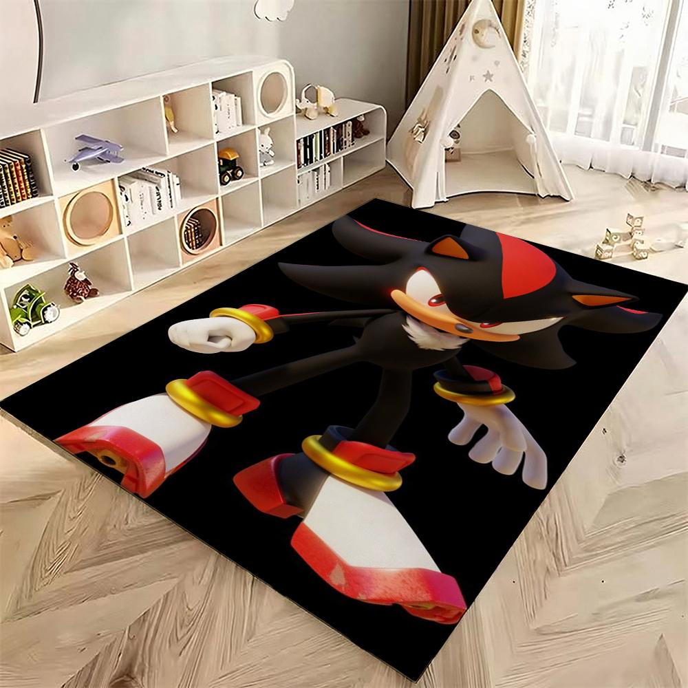 Sonic Hedgehog Carpet Bath Mat Fluffy Rug Soft Foot Mat Under Desk Mat Living Room Rug Pet Friendly