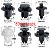180-Piece Rivet Trim & Bumper Clips for Honda & Toyota