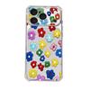 Selection Color Imitation Embroidered Flower Apple 12pm Mobile Phone Case iPhone17 Transparent Protective Case 16 Soft Case