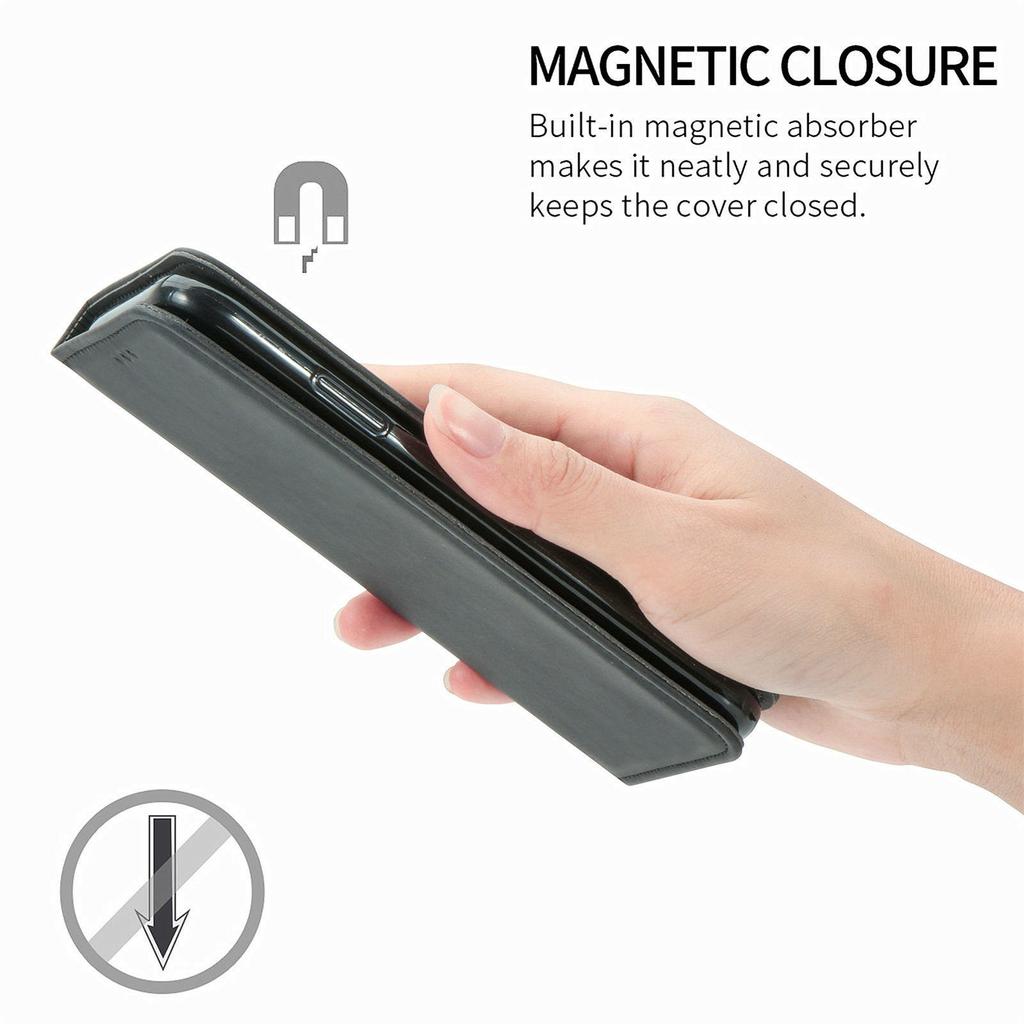 Pro Samsung Galaxy A16 5G/A16 4G Pouzdro Kožený Vzhled Hladký na Dotek Držák na Karty Kryt na Telefon Magnetická Absorpce
