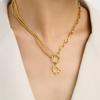 Stainless Steel Necklaces Trendy Fine Delicate Sun Totem Fashion Mix Match Zircon Chains Pendants Necklace For Women Zircon Gift