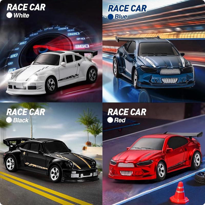 1/64 Or 1/43 Mini Drift Rc Car Remote Control Racing Vehicle With Led Lights Radio Controlled High Speed Car Desktop Toys