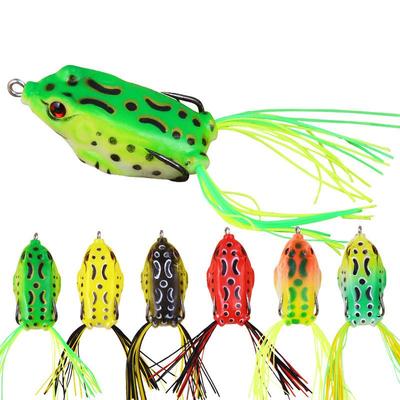 2 Stück Neuer Stil Weiche Kröten Frösche Bassangeln Köder Hohlkörper Topwater Frösche Angelköder Köder Dekoration