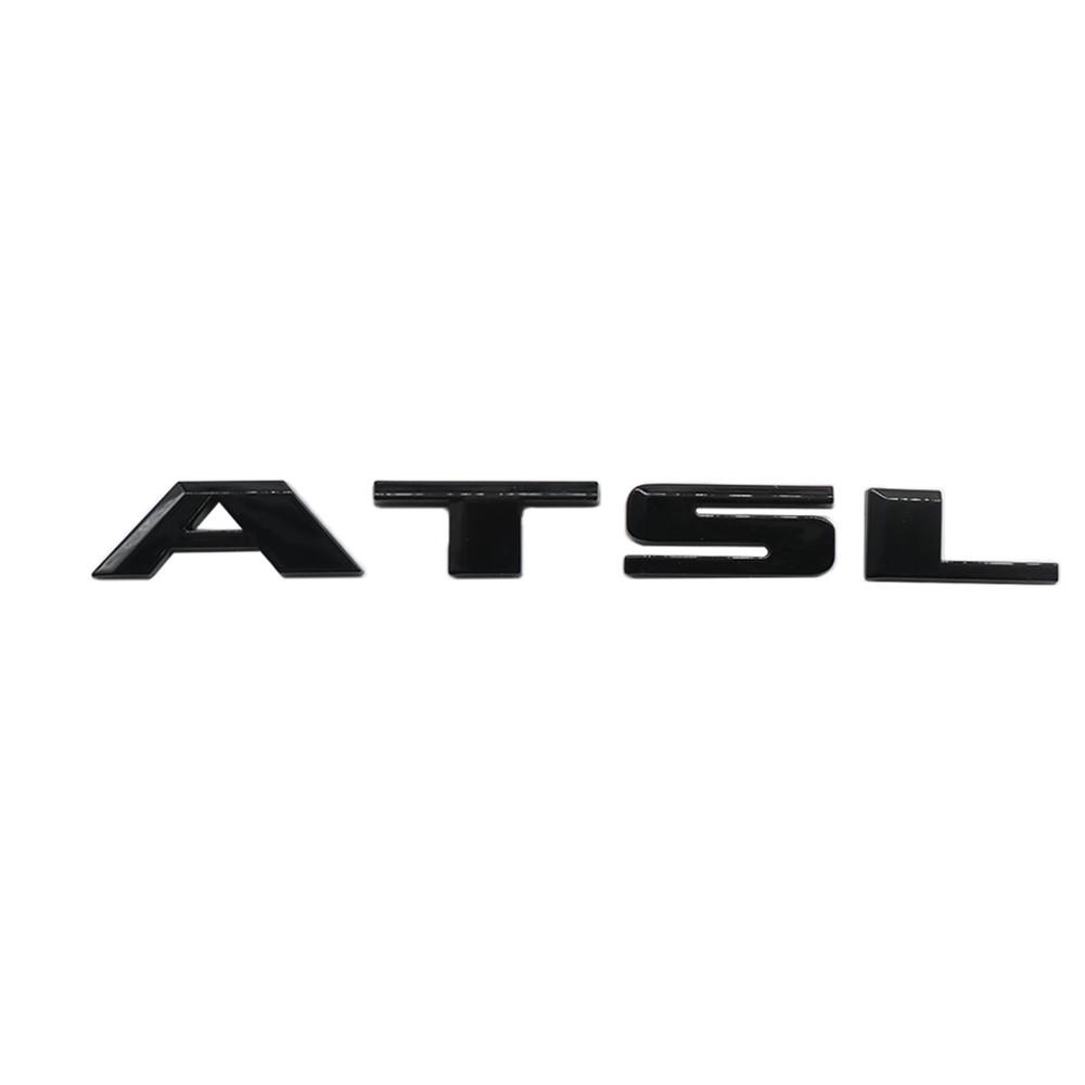 For ATSL-Sport Edition Gloss Black Trunk Lid Letter Emblem Nameplate(Rear Decal)