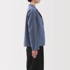 MUJI Women's Hemp Cotton Shirt Jacket, Smoky Blue, Size L, BD0ZZA5S