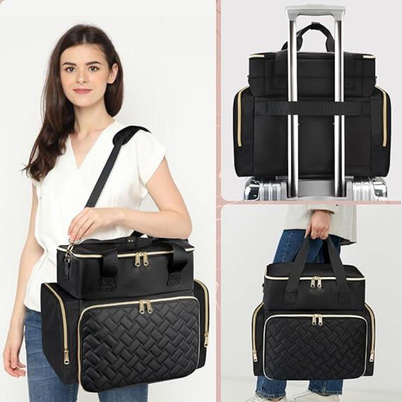 Nail polish portable bag Double nail polish storage bag Cosmetic skin care product storage Shoulder backpack