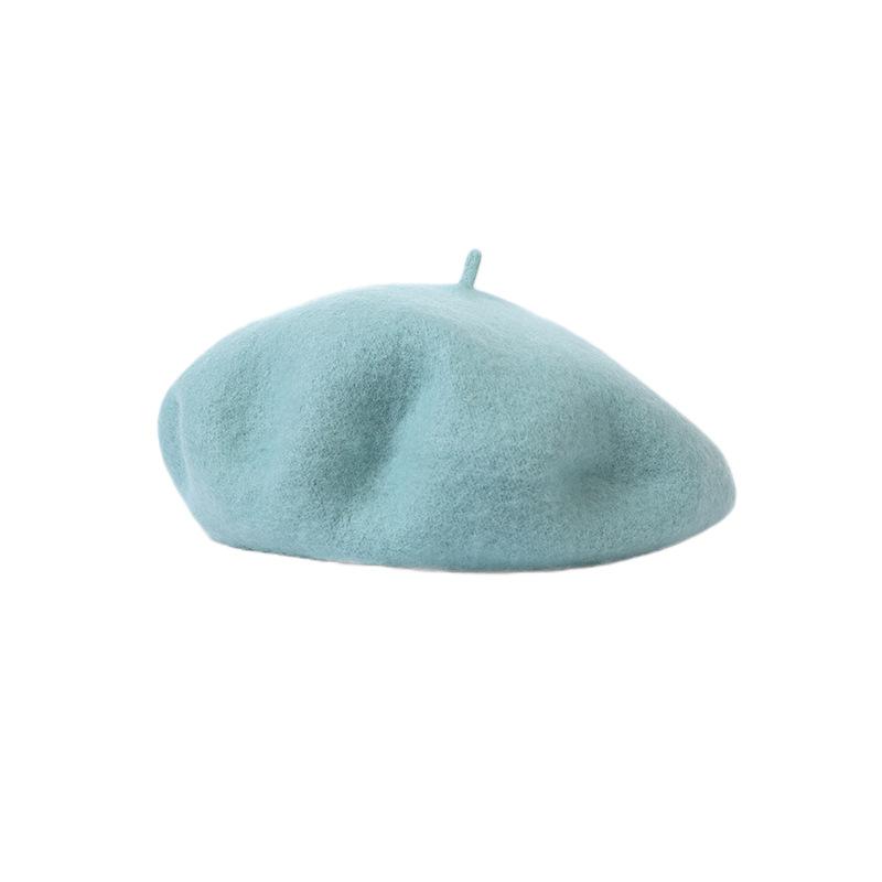 Australian Wool Beret High Quality Hat Women's Winter Versatile Fashion Casual Warm Painter Bud Hat