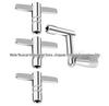 Drum Accessories Set: 1 Z-shaped & 3 T-shaped Drum Key Stands