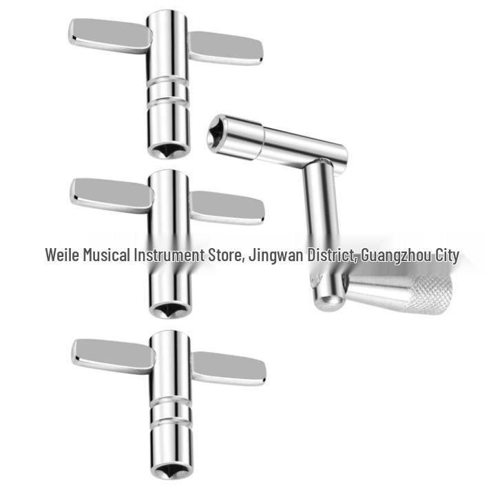 

Drum Accessories Set: 1 Z-shaped & 3 T-shaped Drum Key Stands