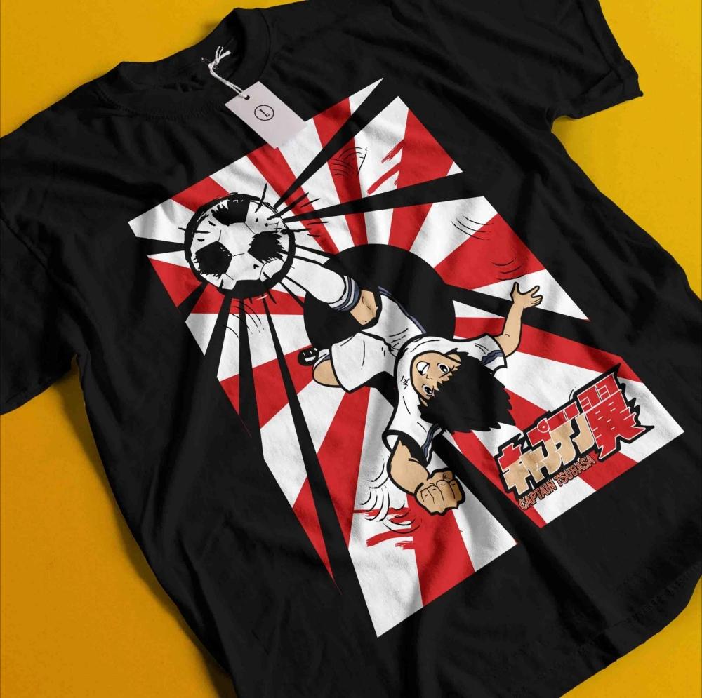 2026 New Football Young Player Series Retro T-shirt for Men Japanese Anime Shirt Unisex Summer Cotton Loose Short Sleeved Top
