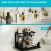 Under Sink 2 Tier Sliding Cabinet Basket Organizer Drawer Pull Out Cabinet Multi-Purpose Sink Organizer for Bathroom Kitchen