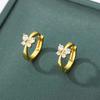 New Stainless Steel Earrings For Women Trending Silver Color Butterfly Hoop Earrings Femme Girls Luxury Jewelry Gifts