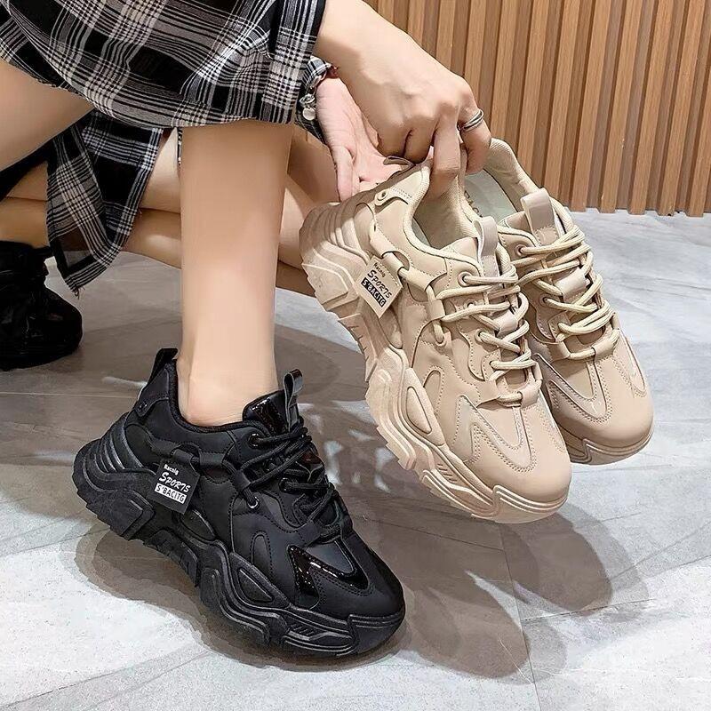 Women's shoes classic breathable lace-up student casual comfortable thick-soled sports Xiaobai
