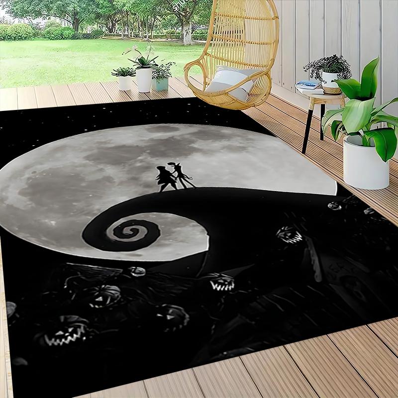 Nightmare Before Christmas Carpet Rug Soft Washable Anti Slip Home Living Room Sofa Mats Personalized Christmas Rug