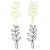 Metal Plant Trellis Leaf Shape Plant Support Frame Planter Insert Wire Trellis for Vine Climbing Plants Indoor Outdoor Potted Plants