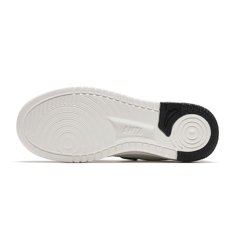 New Anta Life Collection Anti Slip Wear Resistant Low Top Skateboard Shoes Women's Black White 122418016-3