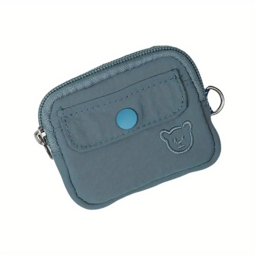 Neu Nylon Geldbörse Reißverschluss Mehrzweck Kleine Brieftasche Kopfhörer Tasche