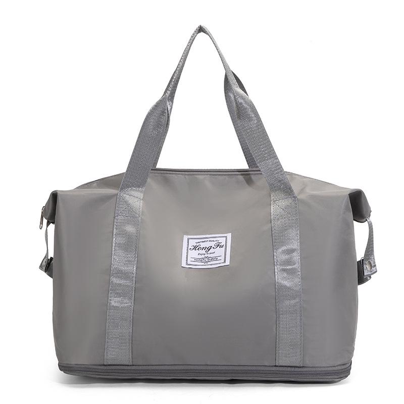 Expandable Large Capacity Travel Bag with Dry/Wet Separation, Portable Handheld Style for Fitness and Luggage Storage