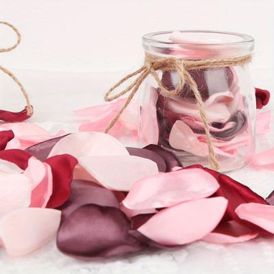 200 buc Petale de flori în culori mixte Petale de trandafir artificiale pentru nuntă Coridorul de masă Centru de masă pentru petrecere Confetti Duș de mireasă Decor de noapte romantică