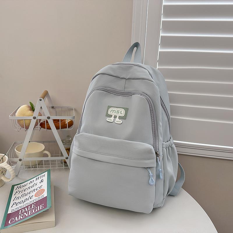Schoolbag Japanese Simple Ins Niche Schoolbag Girls, Junior High School High School College Students Backpack Light Commuter Travel Backpack