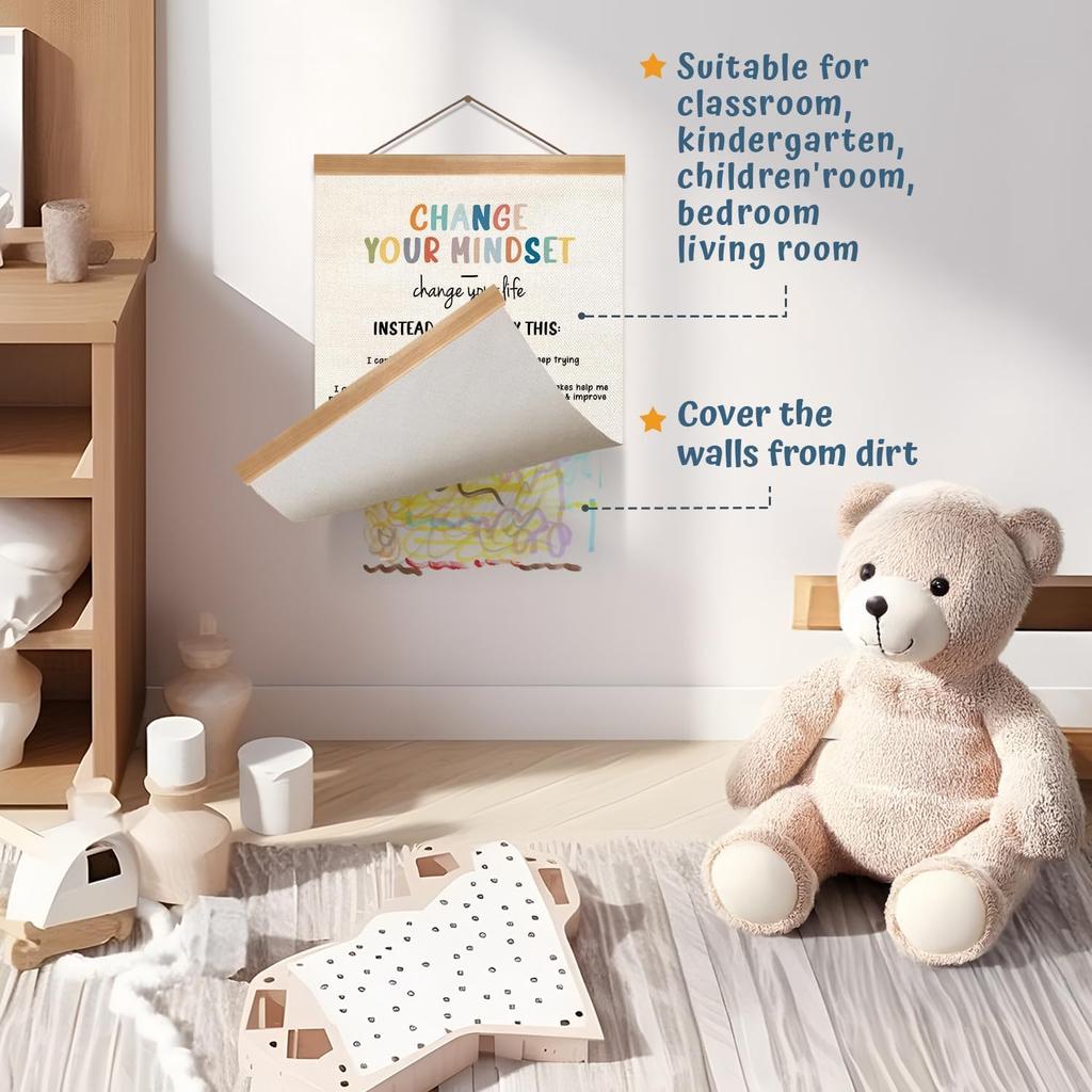 ZTGDA Mental Health Poster, Motivational Wall Art Decor, Therapy Office Decor, Counseling Office Must Haves, School Counselor Supplies, Calm Down