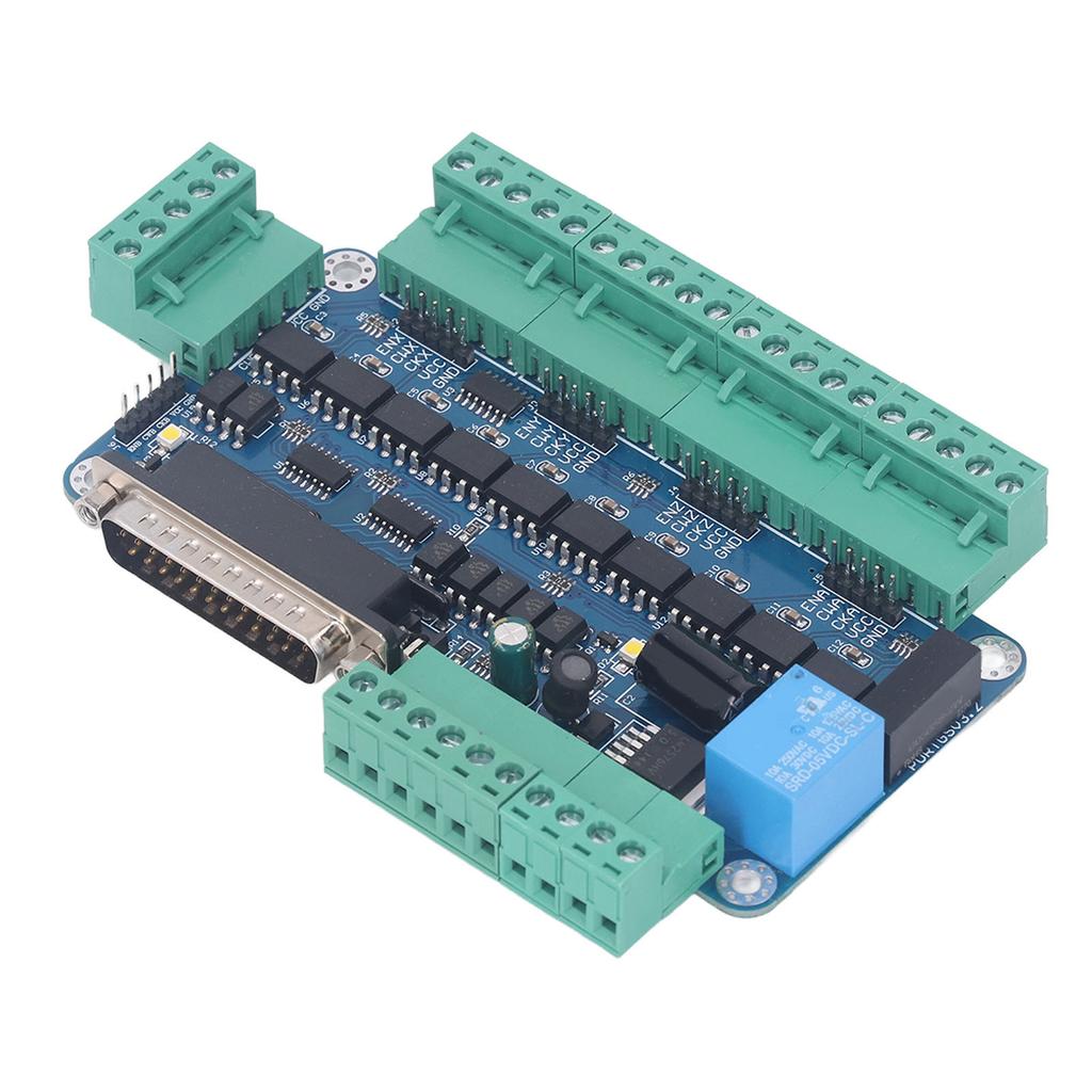 CNC Stepper Motor Controller Board 5 Axes Control Breakout Distribution for Mach3 12‑60V DC