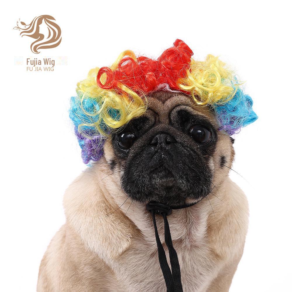 

Универсальные парики для кошек и собак: Праздничное рождественское и хэллоуинское афро