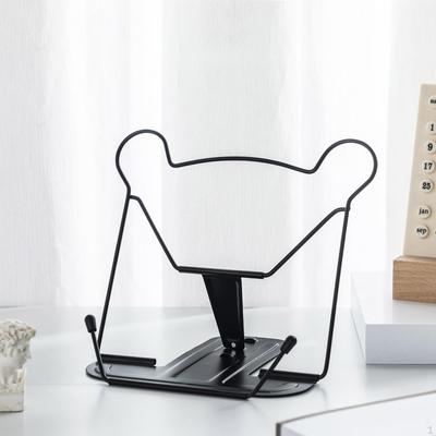 Soporte de metal para libros, expositor para leer, estable, portátil, con clips para páginas.