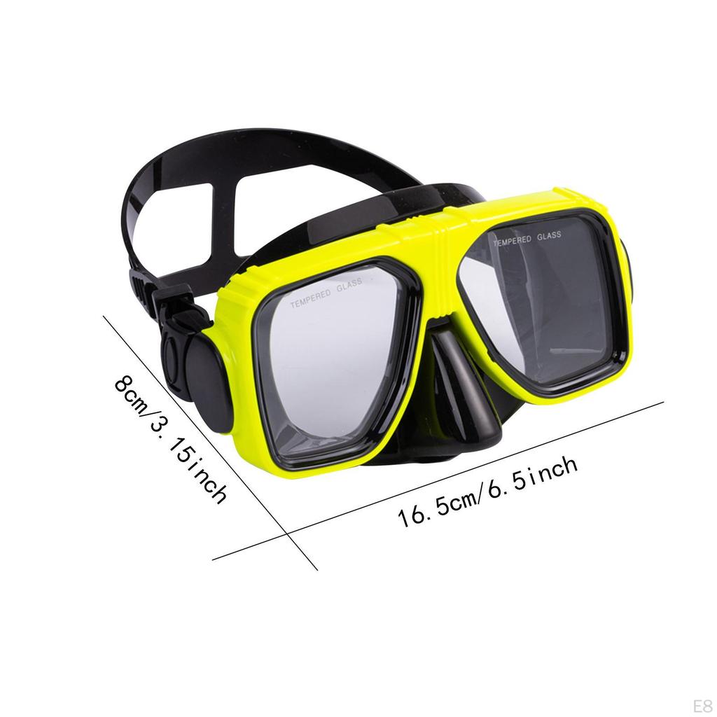 Diving Mask Equipment Snorkeling Goggle for Swimming Water Sports white