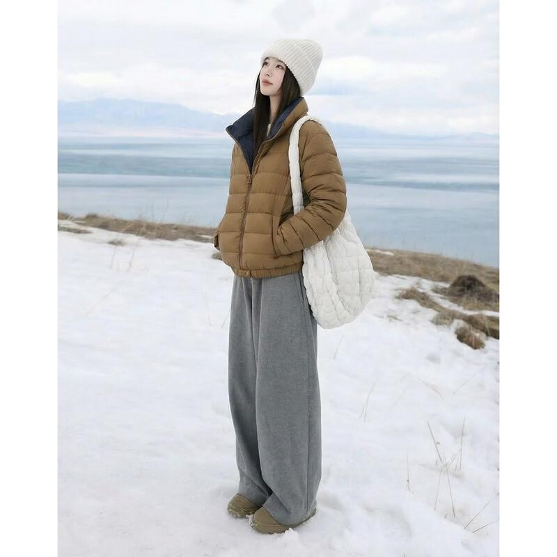 Women's 95% Goose Down Quilted Stand Collar Jacket